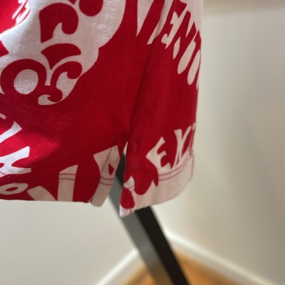 VALENTINO red and white 100% cotton t-shirt XS - Picture 4 of 5